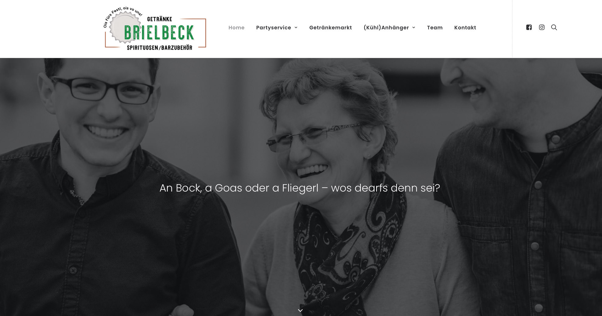 Webdesign Straubing Niederbayern für Getränkemarkt Brielbeck