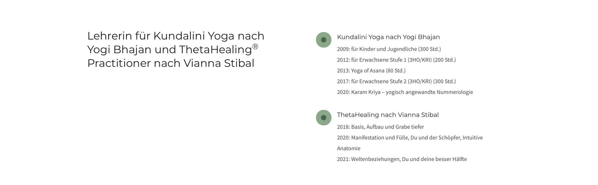 Yoga Lehrerin lasst von Oh Nord Website Studio Website gestalten für einen minimalistischen Stil