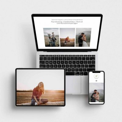 Website Gestaltung von der Website Studio Oh Nord für Franziskas Fotografie